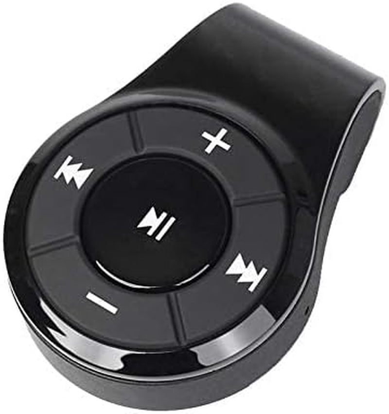 Bluetooth Receiver with Clip for Headphones, Wireless Audio Adapter for Car Aux Kit and Home Audio, 3.5Mm Jack Adaptor for Music with Built-In Mic for Hand-Free Call, (Glossy Black)